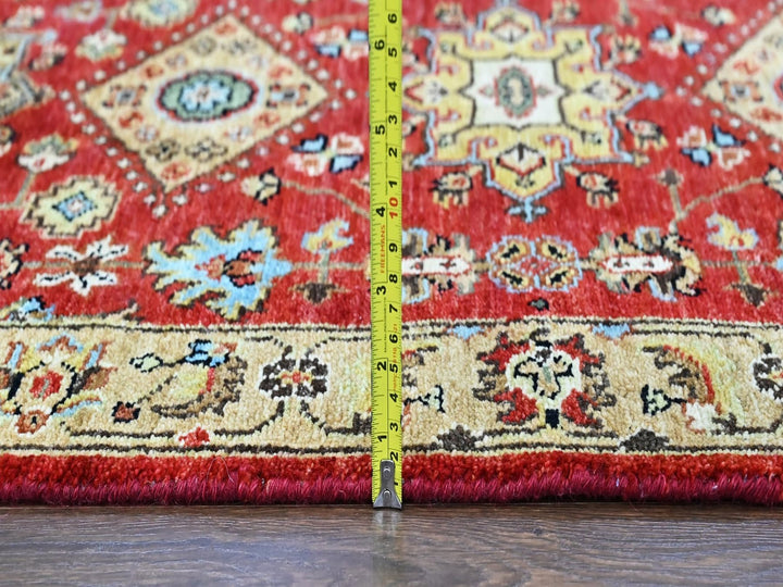 2'7" x 6'0" New Hand Knotted Red Wool Runner Oriental Rug - MOA10210524