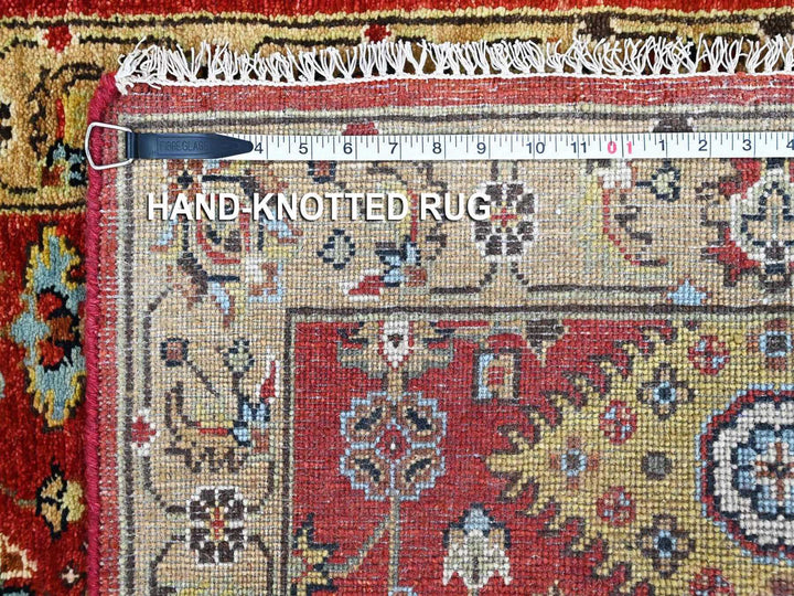2'7" x 6'0" New Hand Knotted Red Wool Runner Oriental Rug - MOA10210524