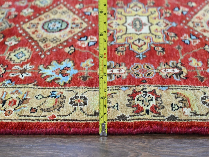 2'6" x 6'1" New Hand Knotted Red Wool Runner Oriental Rug - MOA10210525