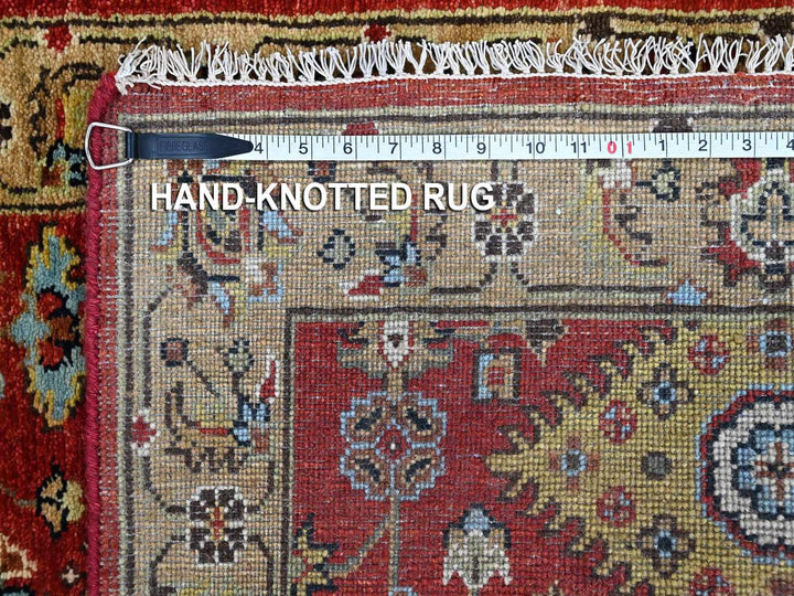 2'6" x 6'1" New Hand Knotted Red Wool Runner Oriental Rug - MOA10210525