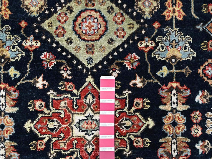 5'0" x 7'0" New Hand Knotted Black Wool Rectangle Oriental Rug - MOA10210526