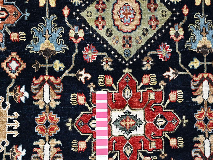 10'0" x 14'1" New Hand Knotted Black Wool Rectangle Oriental Rug - MOA10210527