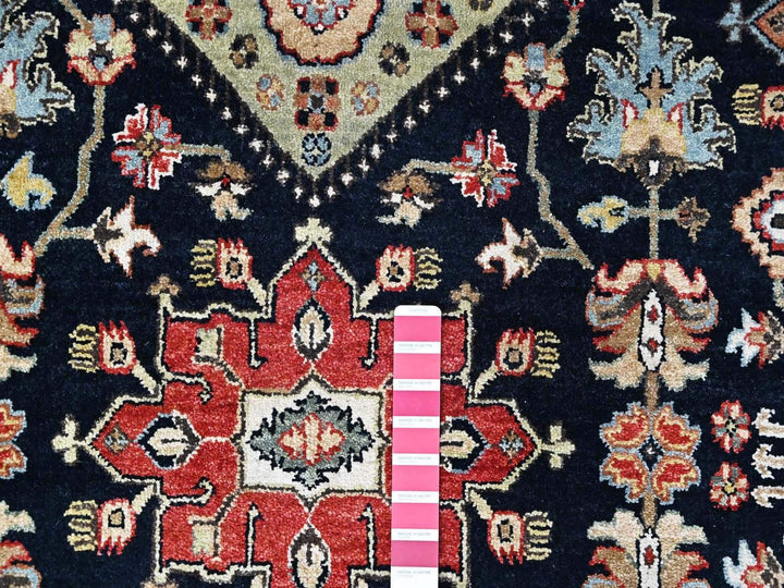 12'0" x 15'2" New Hand Knotted Black Wool Rectangle Oriental Rug - MOA10210528