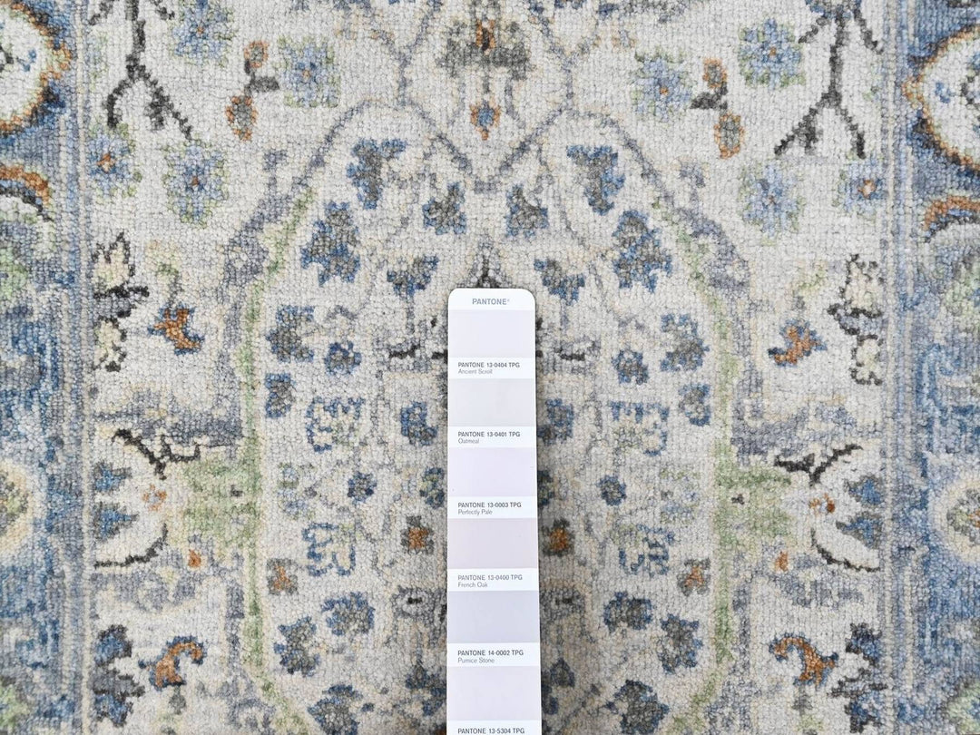 2'0" x 3'0" New Hand Knotted Grey Wool Rectangle Oriental Rug - MOA10210529