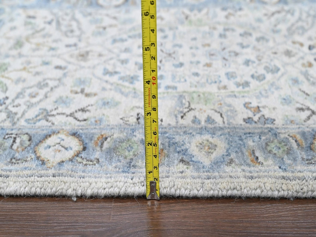 2'0" x 3'0" New Hand Knotted Grey Wool Rectangle Oriental Rug - MOA10210529