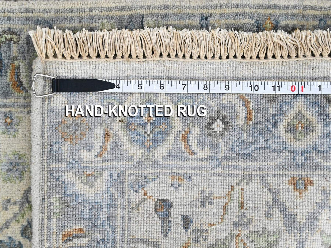 2'0" x 3'0" New Hand Knotted Grey Wool Rectangle Oriental Rug - MOA10210529