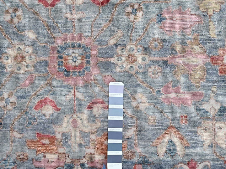 8'0" x 9'10" New Hand Knotted Blue Wool Rectangle Oriental Rug - MOA10210546