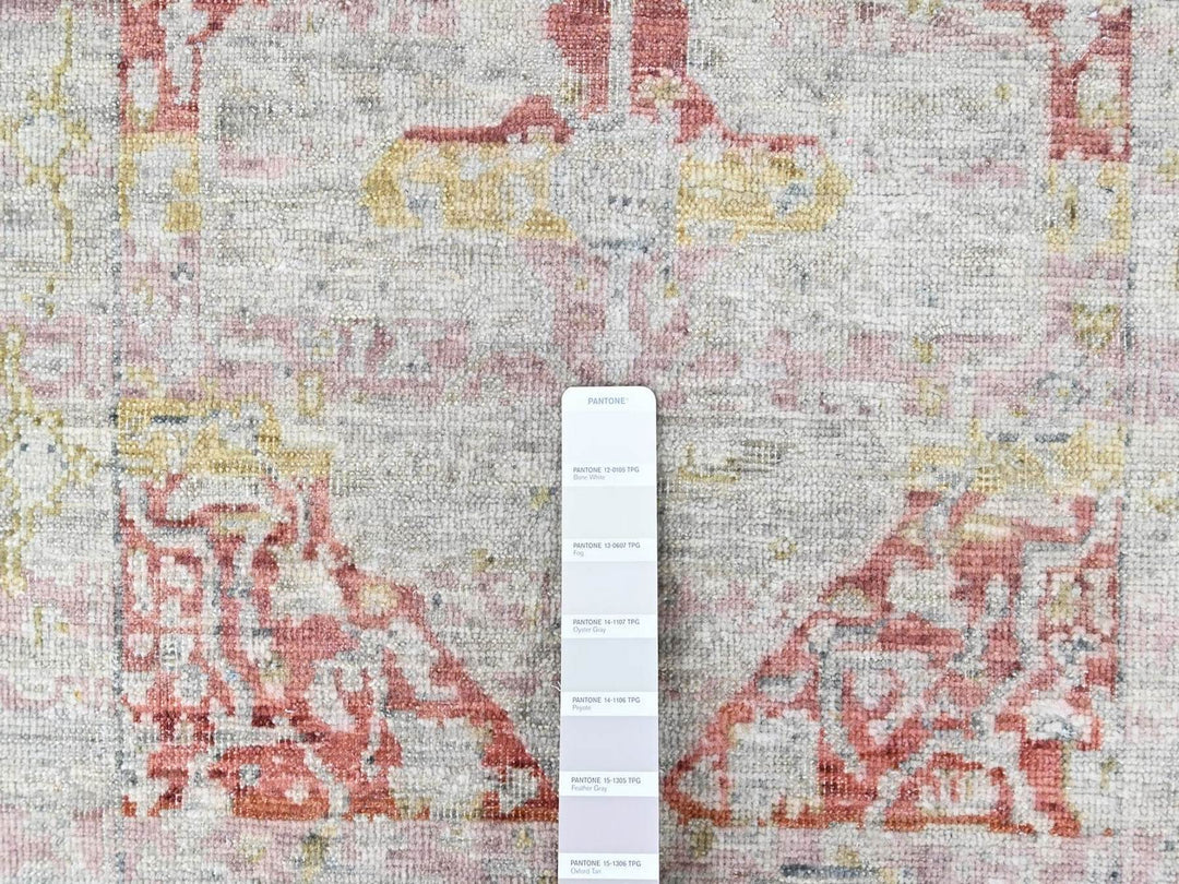 2'0" x 2'11" New Hand Knotted Ivory Wool Rectangle Oriental Rug - MOA10210554