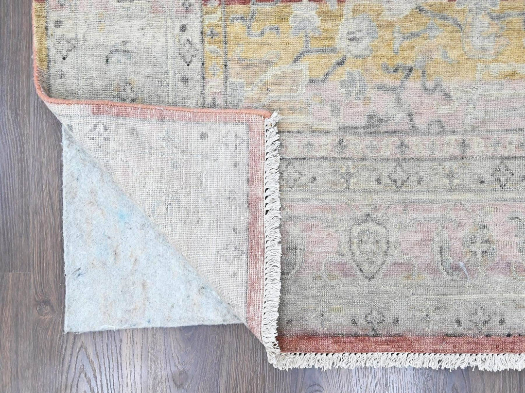 8'11" x 11'10" New Hand Knotted Ivory Wool Rectangle Oriental Rug - MOA10210555
