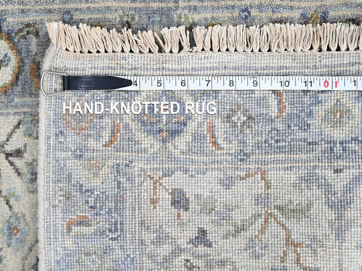2'1" x 2'10" New Hand Knotted Grey Wool Rectangle Oriental Rug - MOA10210563