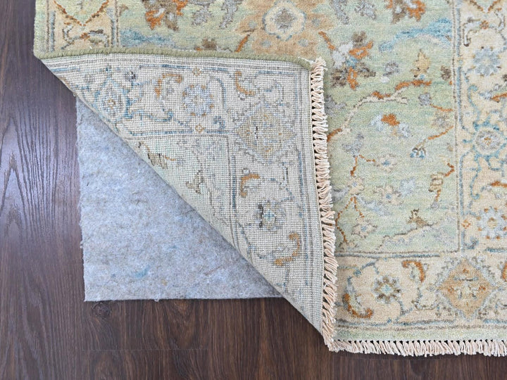 2'5" x 8'0" New Hand Knotted Green Wool Runner Oriental Rug - MOA10210574