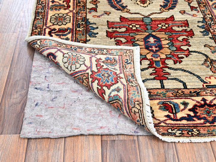 2'10" x 15'0" New Hand Knotted Grey Wool Runner Oriental Rug - MOA1021067