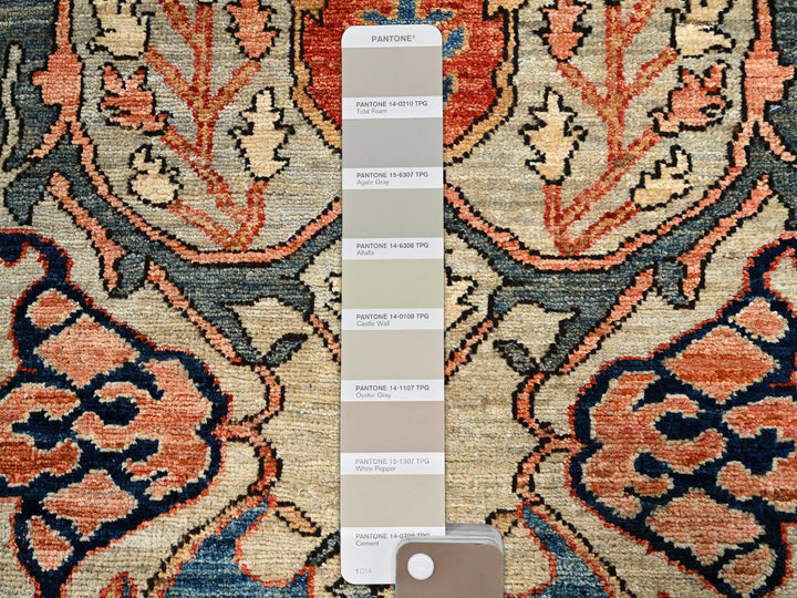 2'8" x 9'7" New Hand Knotted Grey Wool Runner Oriental Rug - MOA1021070