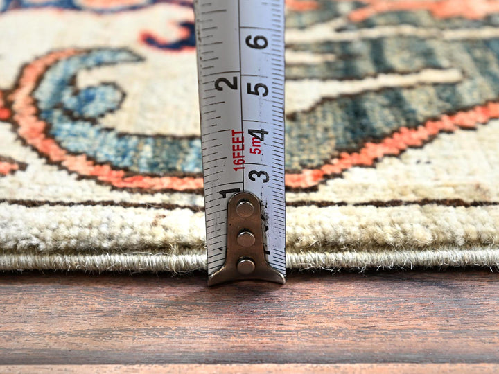 2'8" x 9'7" New Hand Knotted Grey Wool Runner Oriental Rug - MOA1021070