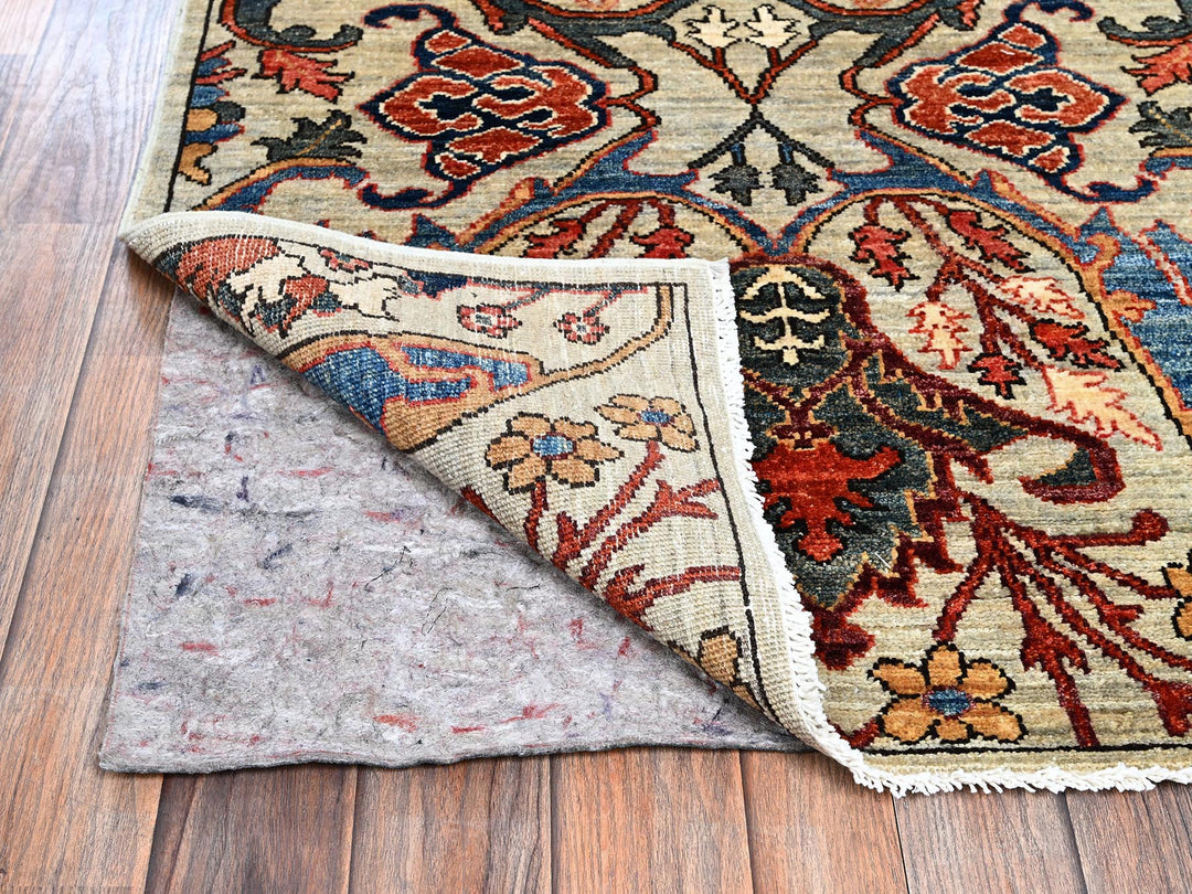 2'9" x 9'10" New Hand Knotted Grey Wool Runner Oriental Rug - MOA1021071