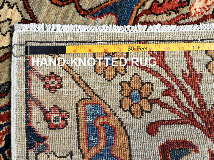 2'9" x 9'10" New Hand Knotted Grey Wool Runner Oriental Rug - MOA1021071