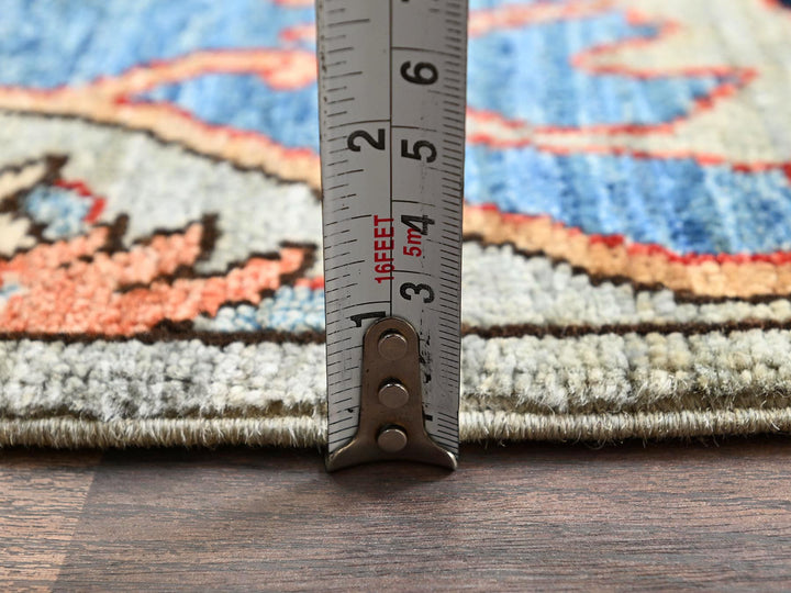 2'8" x 8'3" New Hand Knotted Grey Wool Runner Oriental Rug - MOA1021073