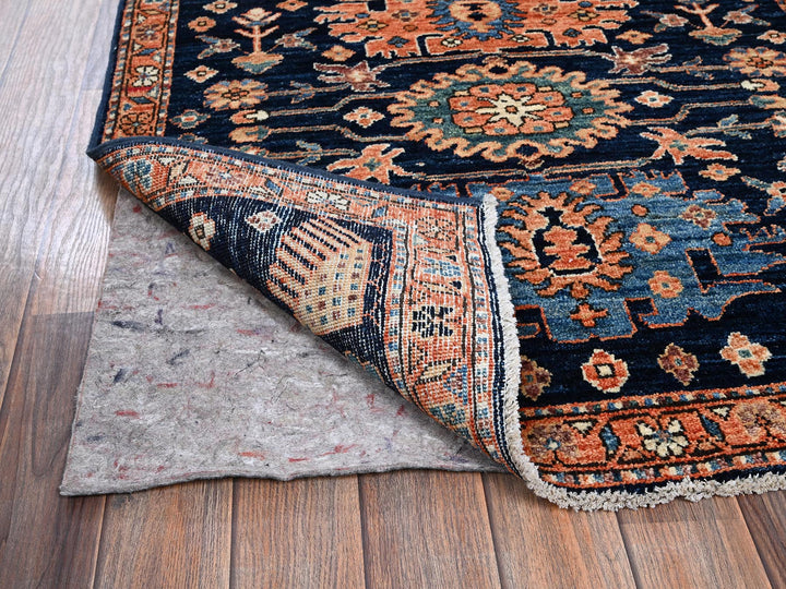 3'1" x 4'10" New Hand Knotted Blue Wool Rectangle Oriental Rug - MOA1021076