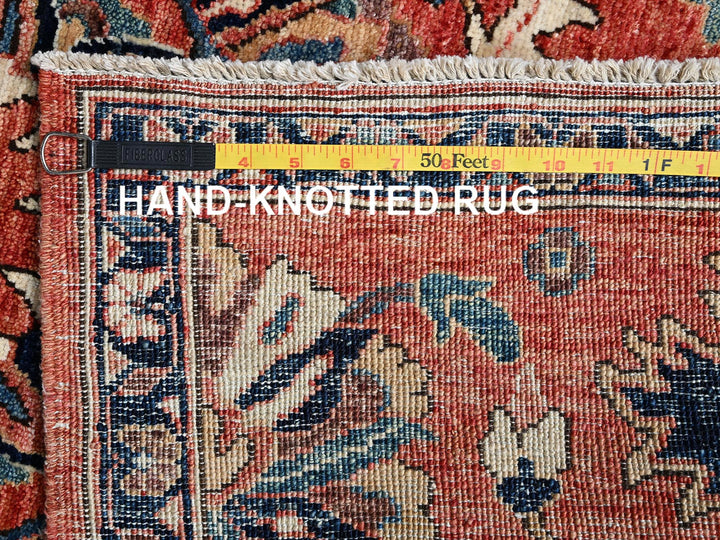 3'1" x 5'0" New Hand Knotted Red Wool Rectangle Oriental Rug - MOA1021079