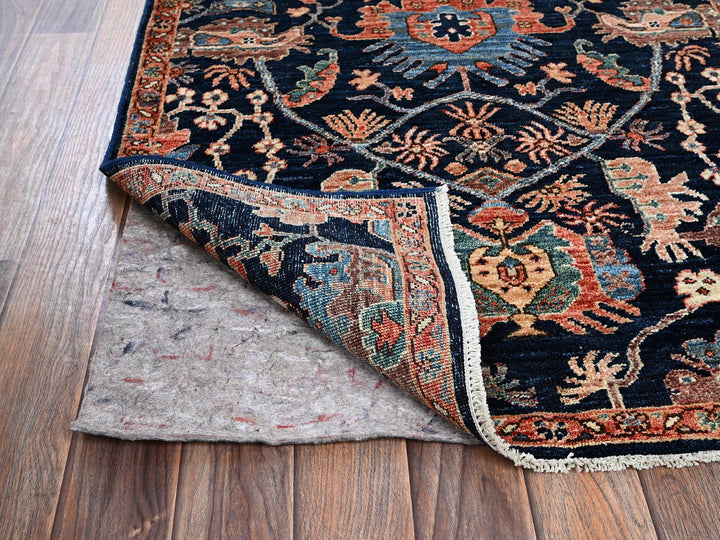 3'0" x 4'10" New Hand Knotted Blue Wool Rectangle Oriental Rug - MOA1021080