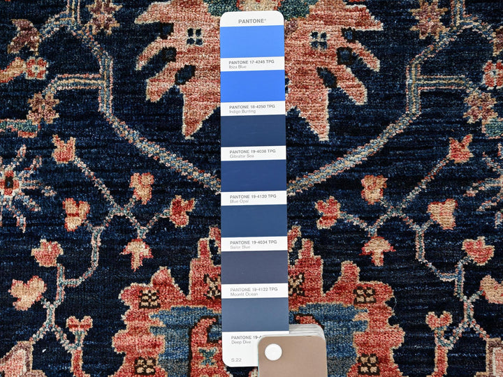 3'0" x 4'10" New Hand Knotted Blue Wool Rectangle Oriental Rug - MOA1021080