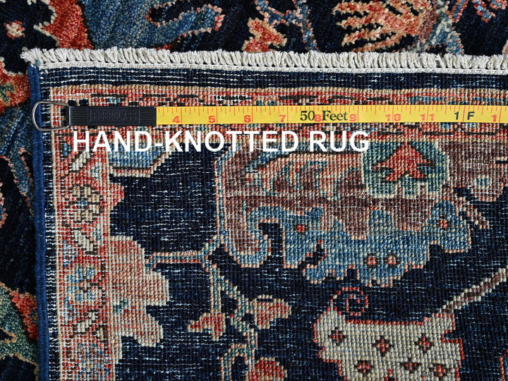 3'0" x 4'10" New Hand Knotted Blue Wool Rectangle Oriental Rug - MOA1021080