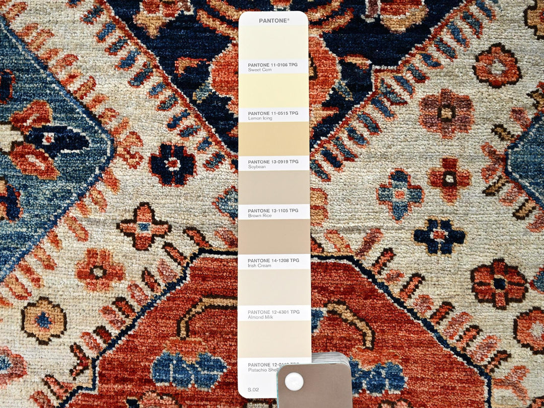 2'7" x 4'10" New Hand Knotted Ivory Wool Rectangle Oriental Rug - MOA1021083