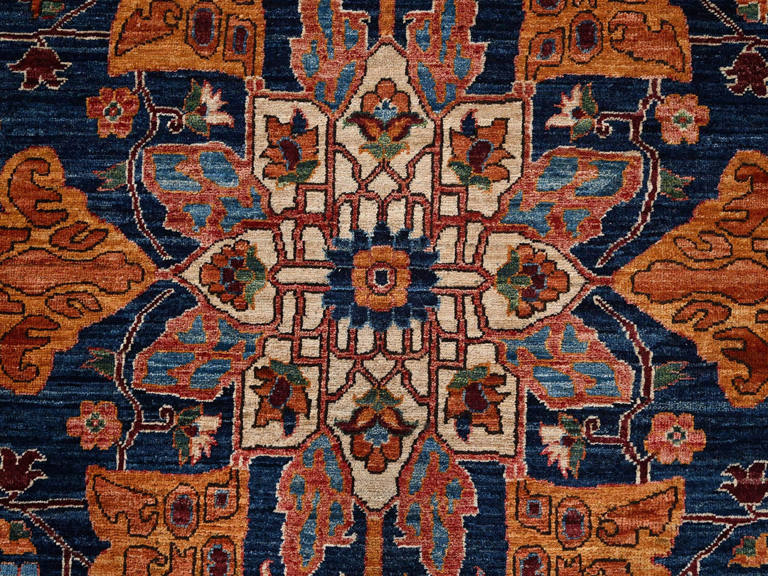 10'2" x 13'8" New Hand Knotted Red Wool Rectangle Oriental Rug - MOA1021094