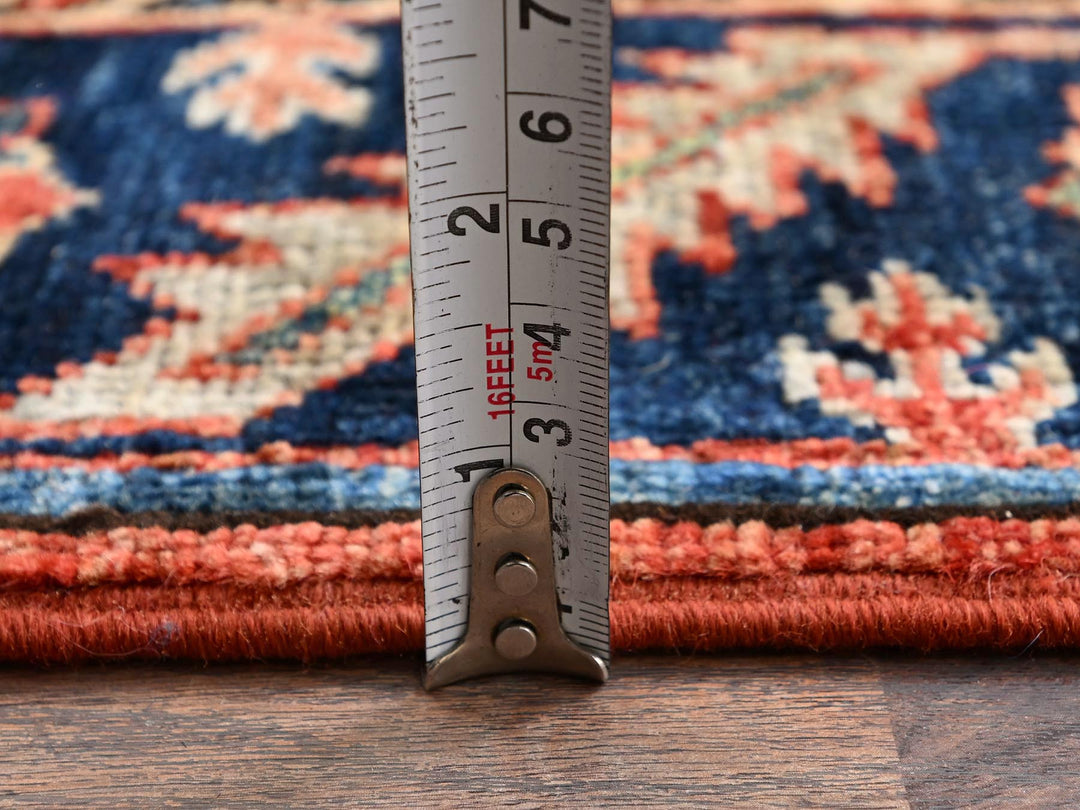 4'2" x 8'4" New Hand Knotted Red Wool Runner Oriental Rug - MOA1021104