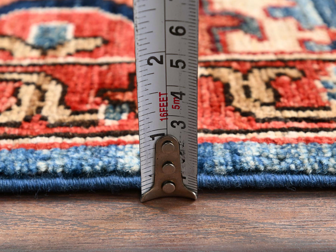 2'9" x 9'9" New Hand Knotted Blue Wool Runner Oriental Rug - MOA1021108