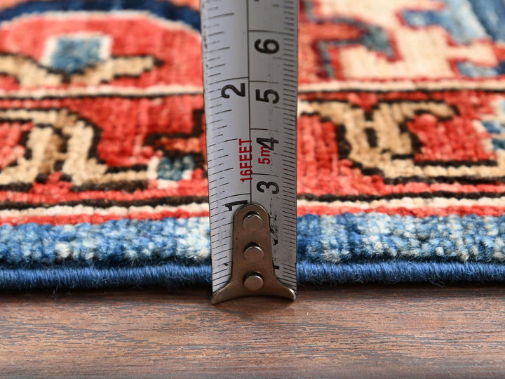 2'9" x 9'9" New Hand Knotted Blue Wool Runner Oriental Rug - MOA1021108