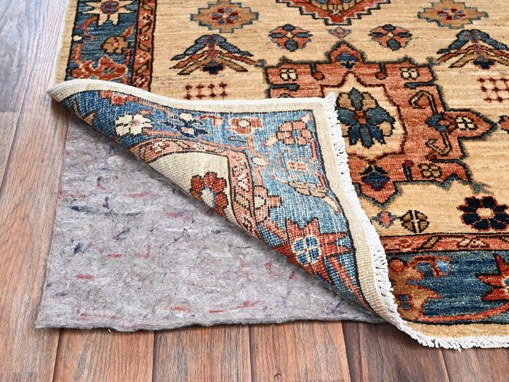 2'9" x 11'9" New Hand Knotted Ivory Wool Runner Oriental Rug - MOA1021109