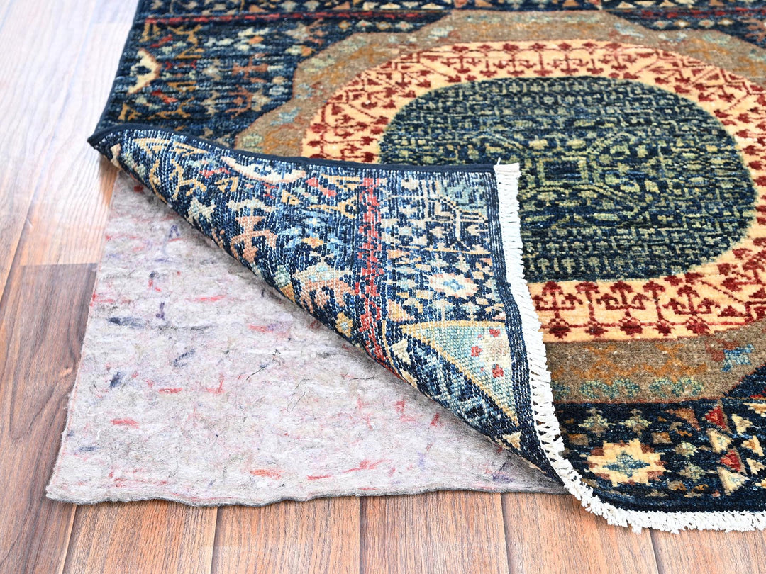 2'9" x 10'2" New Hand Knotted Blue Wool Runner Oriental Rug - MOA1021112