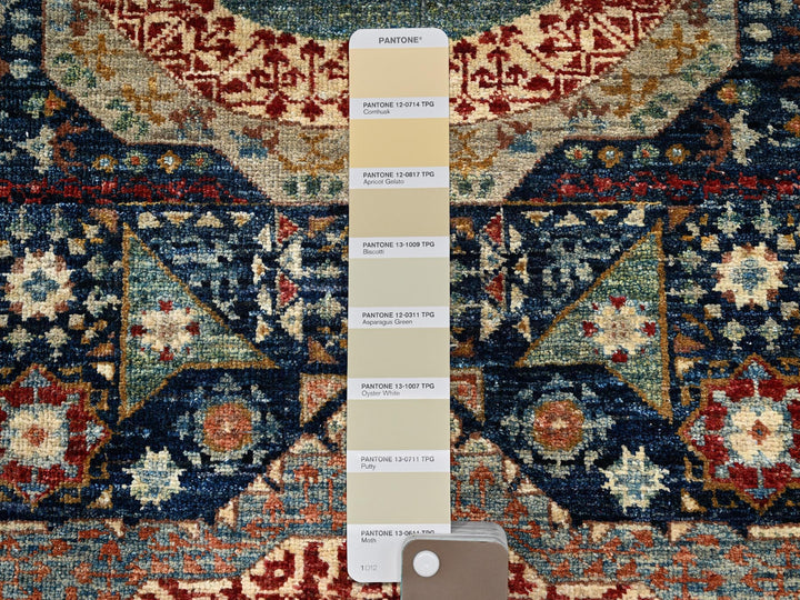 2'9" x 10'2" New Hand Knotted Blue Wool Runner Oriental Rug - MOA1021112