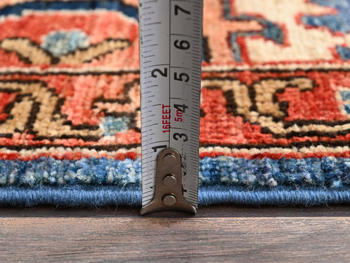 2'11" x 9'11" New Hand Knotted Blue Wool Runner Oriental Rug - MOA1021117