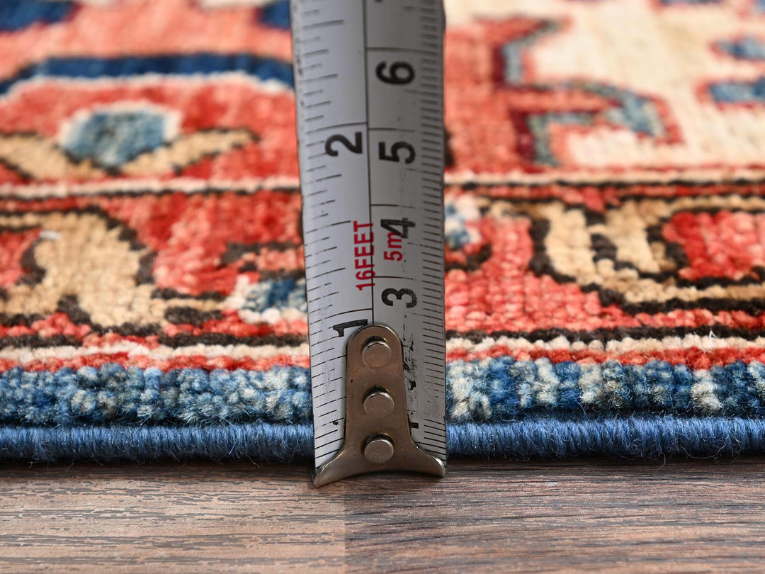 2'9" x 10'1" New Hand Knotted Blue Wool Runner Oriental Rug - MOA1021119