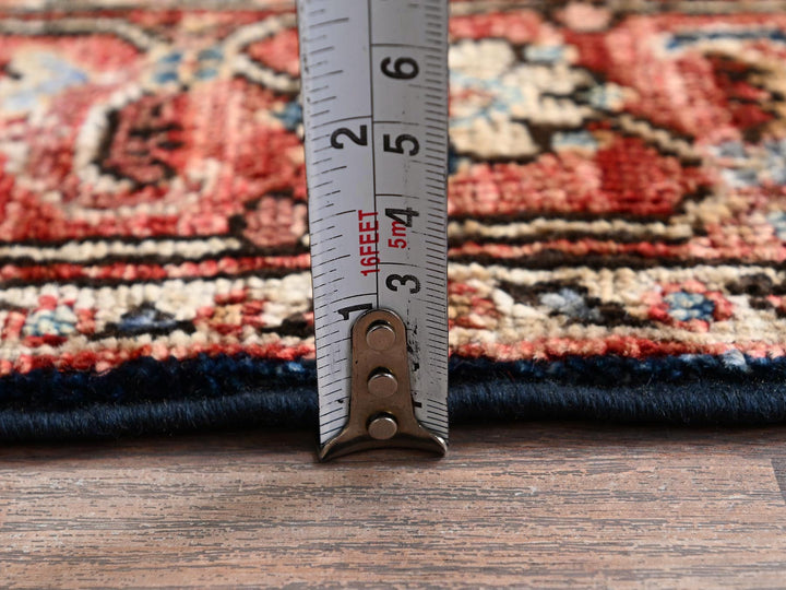 2'6" x 7'10" New Hand Knotted Blue Wool Runner Oriental Rug - MOA1021128
