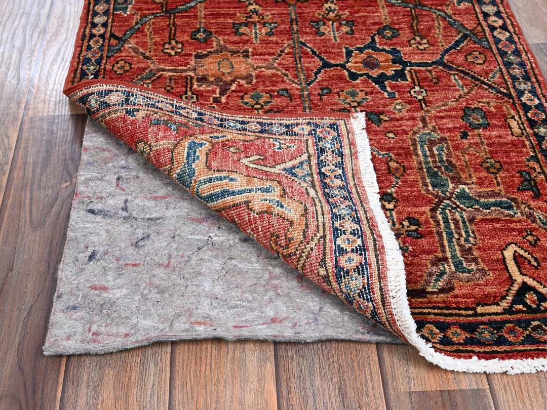 2'0" x 5'10" New Hand Knotted Red Wool Runner Oriental Rug - MOA1021137