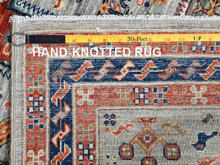 2'9" x 7'11" New Hand Knotted Grey Wool Runner Oriental Rug - MOA1021146