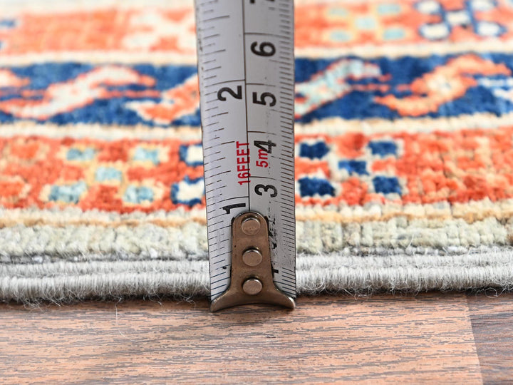 2'8" x 11'3" New Hand Knotted Grey Wool Runner Oriental Rug - MOA1021147