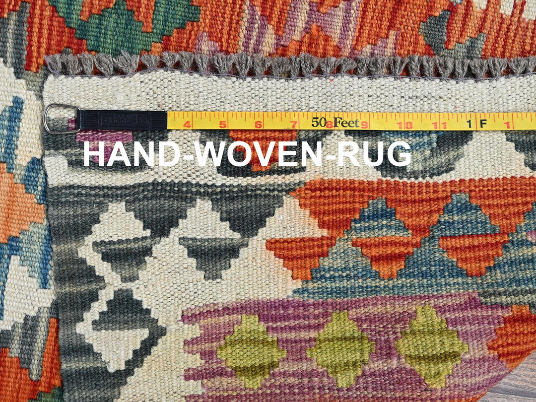 2'6" x 16'0" New Hand Woven Multicolored Wool Runner Oriental Rug - MOA1021233