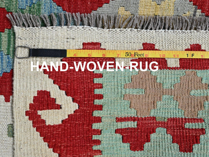 8'10" x 11'8" New Hand Woven Red Wool Rectangle Oriental Rug - MOA1021244