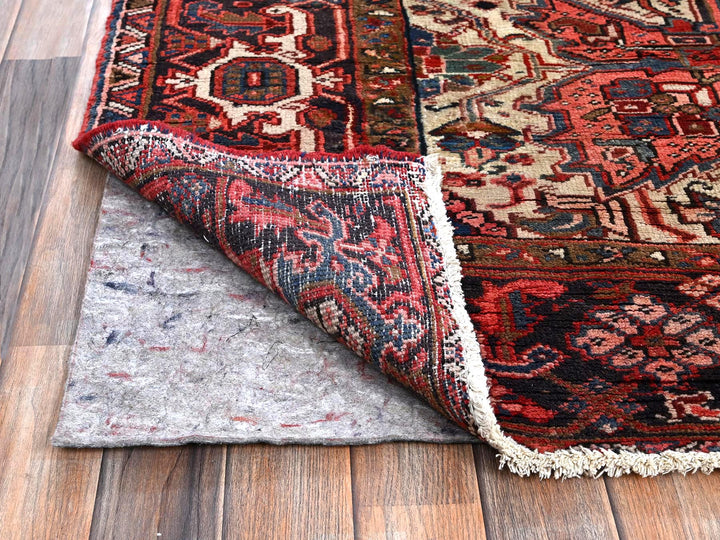 8'10" x 11'10" New Hand Knotted Red Wool Rectangle Oriental Rug - MOA1021248