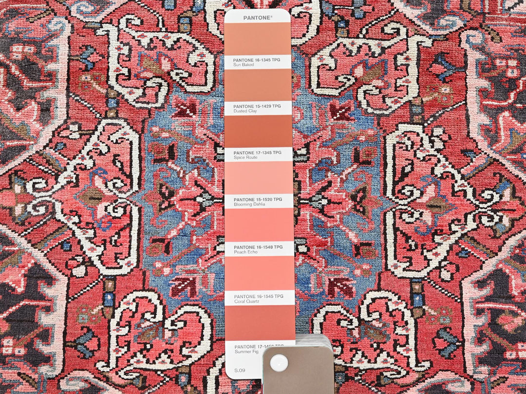 8'10" x 11'10" New Hand Knotted Red Wool Rectangle Oriental Rug - MOA1021248