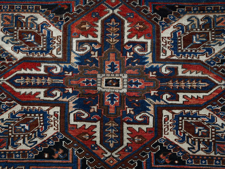 8'7" x 11'3" Vintage Hand Knotted Orange Wool Rectangle Oriental Rug - MOA1021271