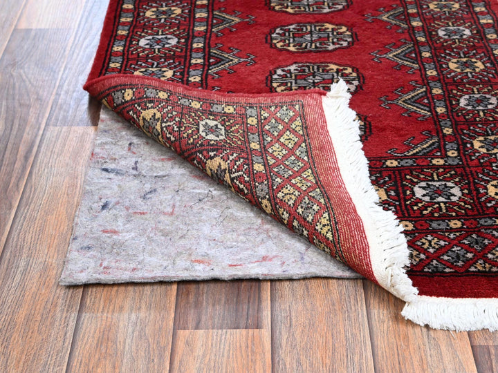 2'1" x 6'1" New Hand Knotted Red Wool Runner Oriental Rug - MOA1021291