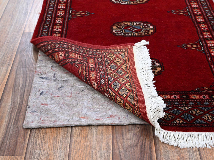 2'1" x 6'0" New Hand Knotted Red Wool Runner Oriental Rug - MOA1021293