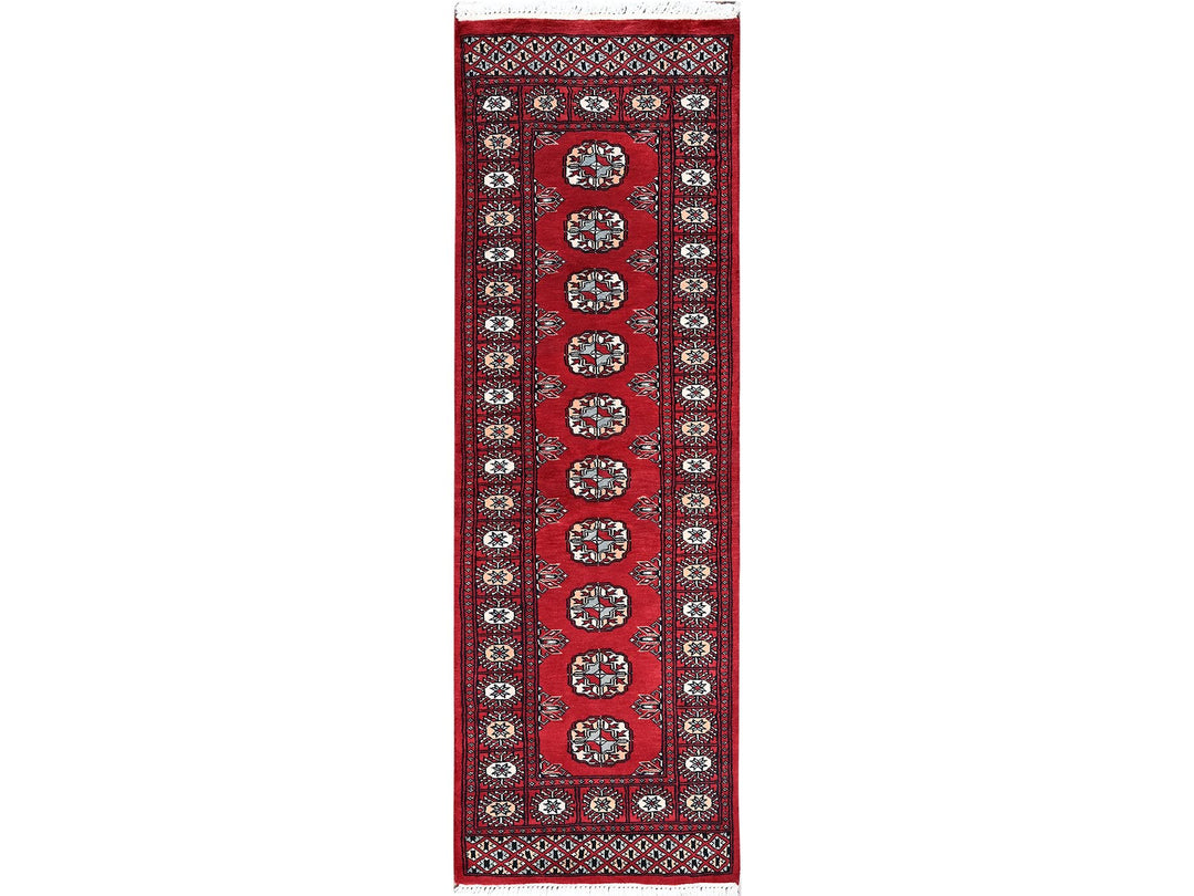 2'2" x 5'10" New Hand Knotted Red Wool Runner Oriental Rug - MOA1021294