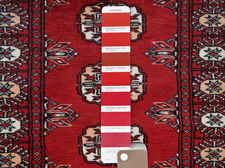 2'2" x 5'10" New Hand Knotted Red Wool Runner Oriental Rug - MOA1021294