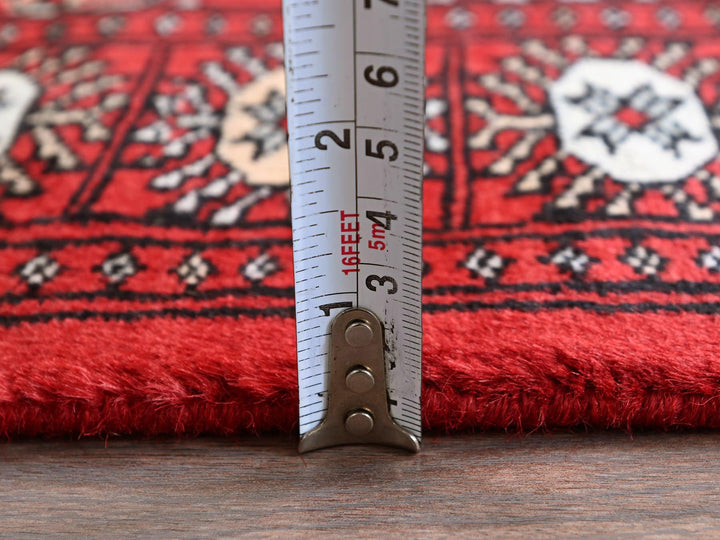 2'2" x 5'10" New Hand Knotted Red Wool Runner Oriental Rug - MOA1021294